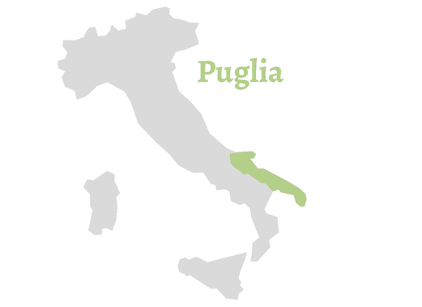 Karte Italien Puglia